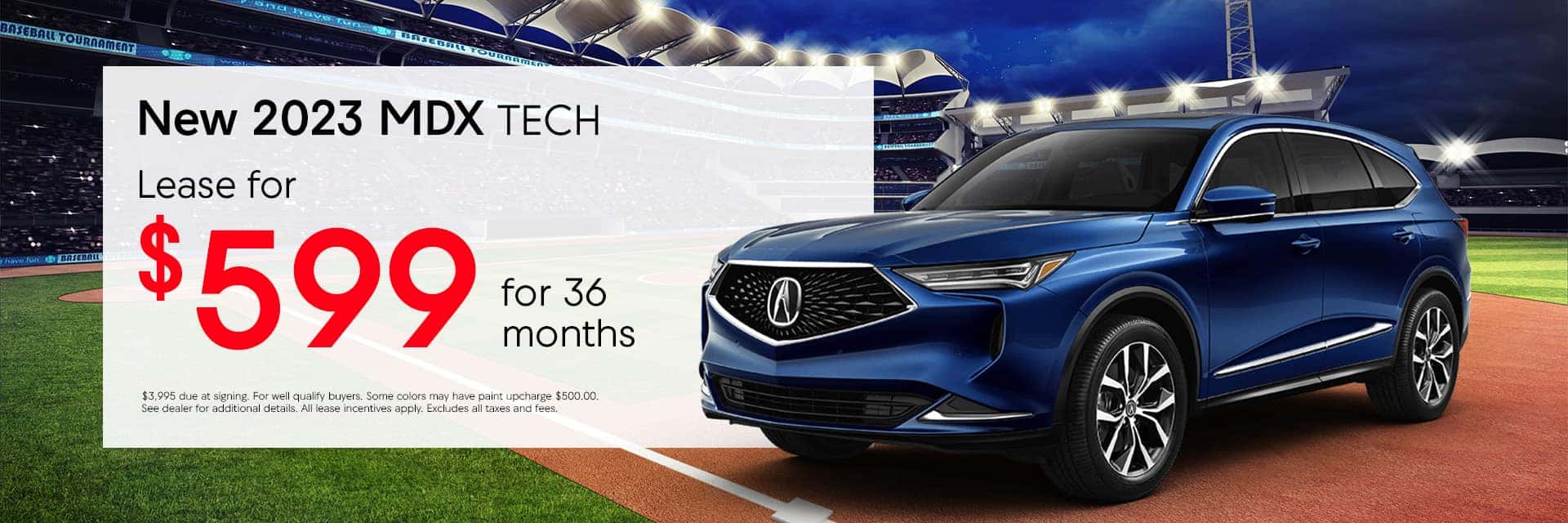 New 2023 MDX TECH Lease for $599 for 36 Months