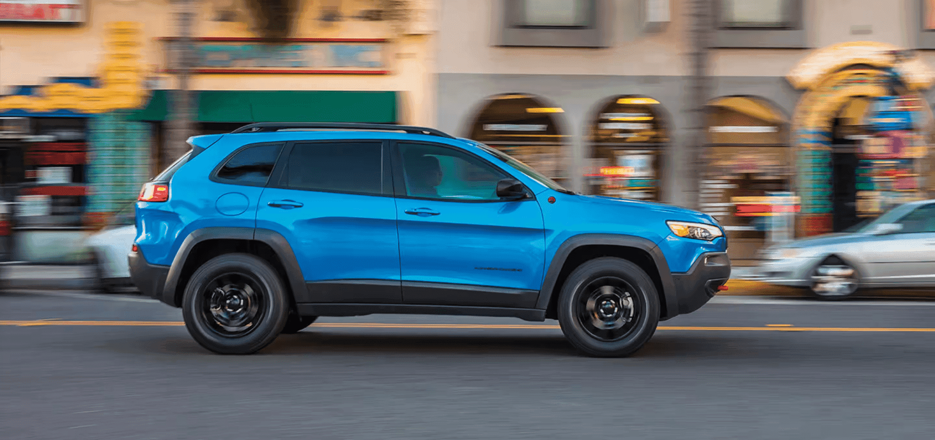 Blue Jeep Cherokee