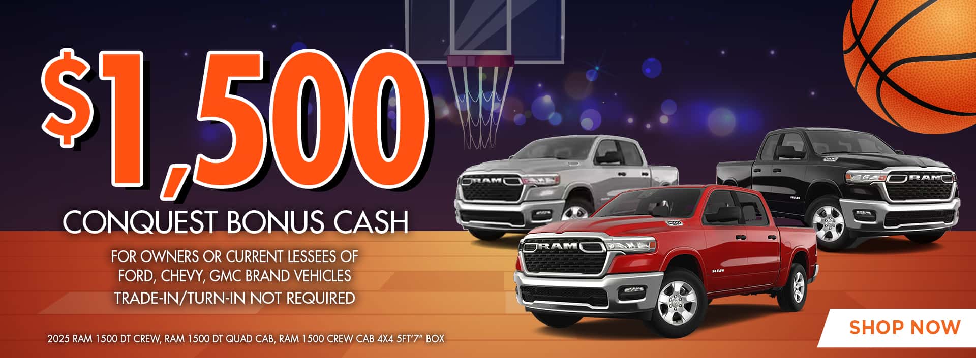 $1500 Bonus Cash on Select Vehicles