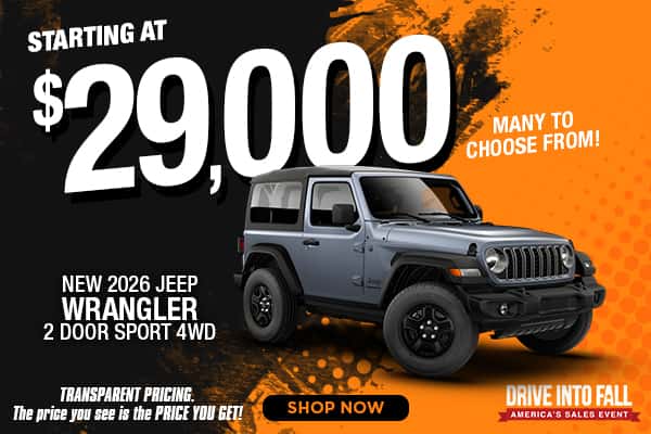 New 2026 Jeep Wrangler Sport 4X4