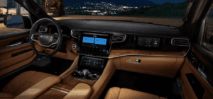 The front row of the 2022 Jeep Grand Wagoneer with the McIntosh® Audio System, available in Fort Pierce.