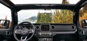2023 Jeep wrangler interior with roof off