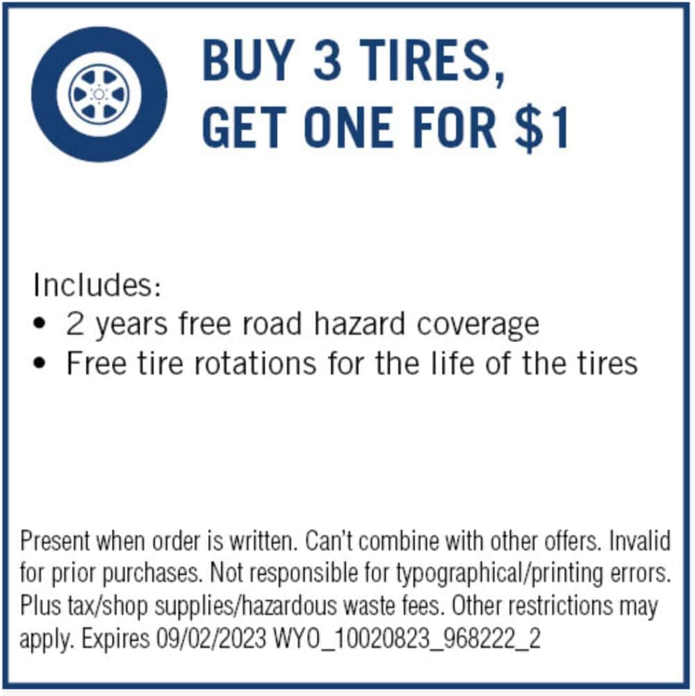 tire sale coupon