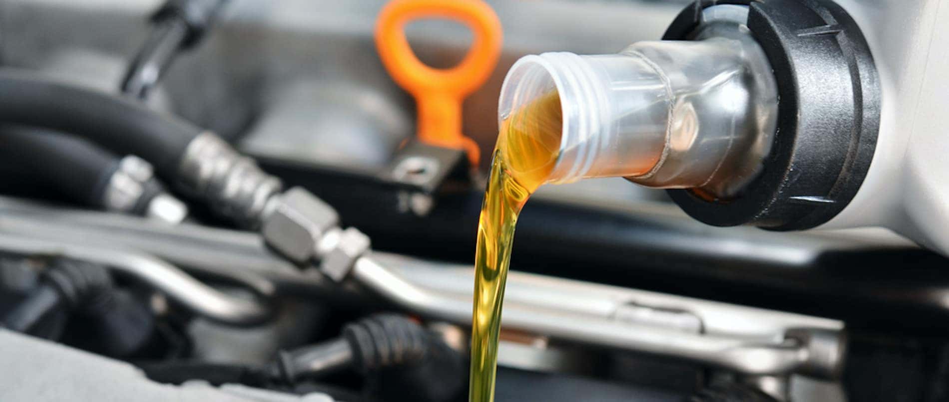 pouring new oil