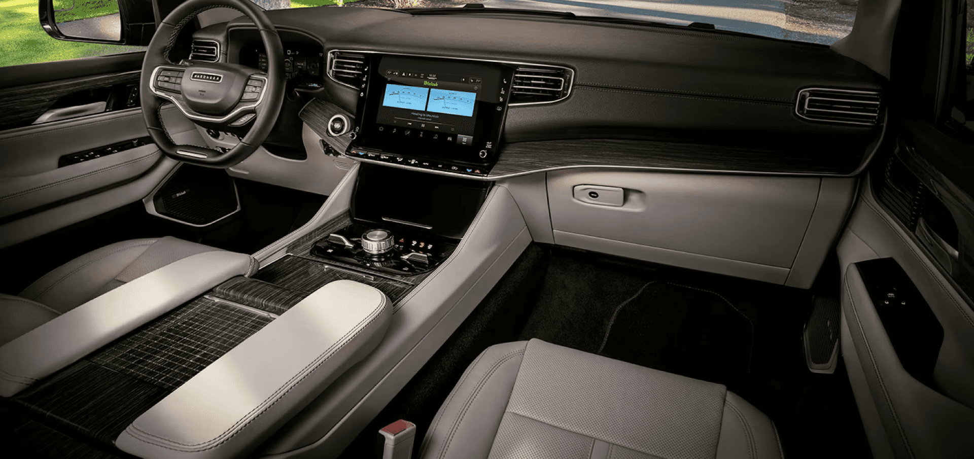 Interior of a 2024 Jeep Wagoneer 