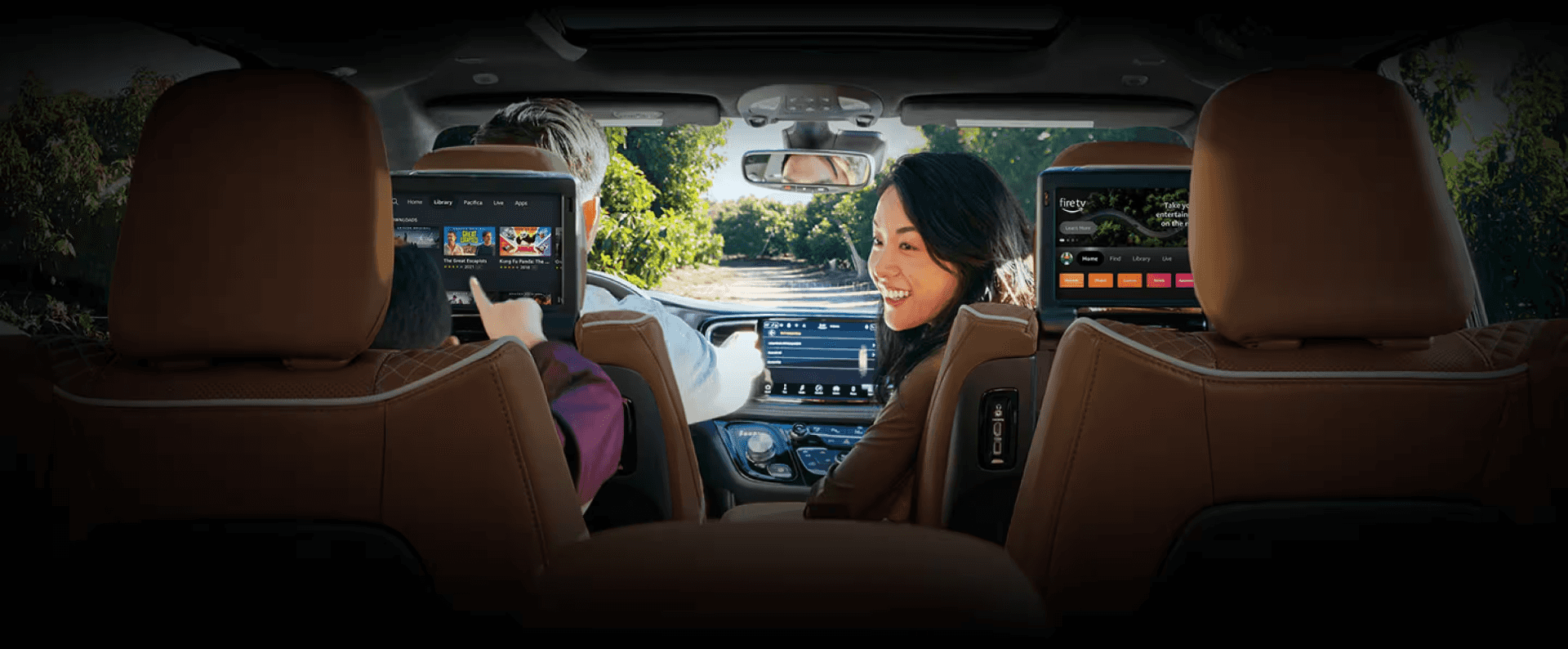 Family inside of a new Chrysler Pacifica