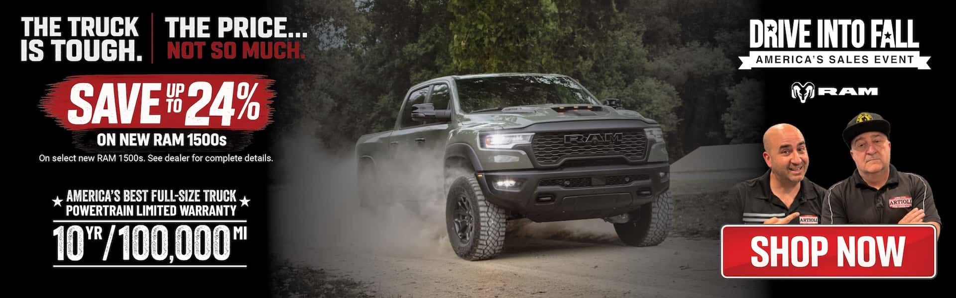 Drive into Fall - Save up to 24% on New RAM 1500s