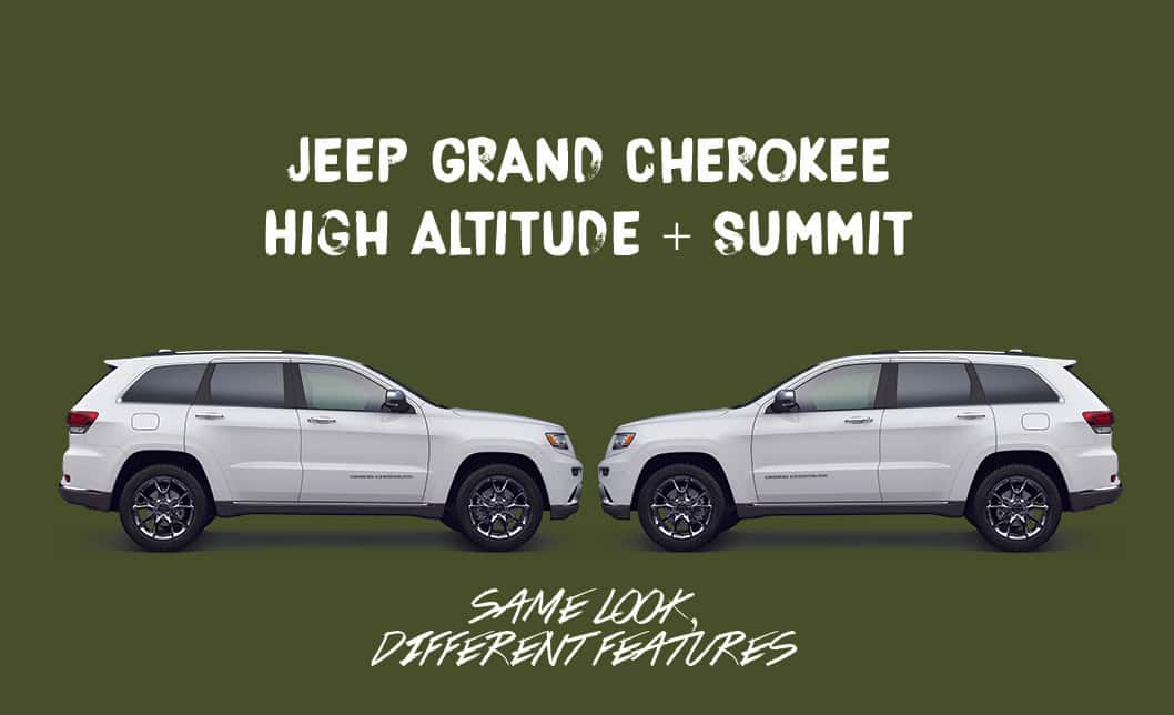 Comparing the Jeep Grand Cherokee Summit and High Altitude Aventura
