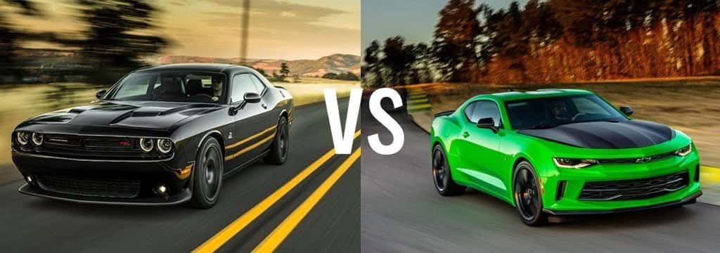 Dodge Challenger v. Chevrolet Camaro - Which Muscle Car Is For You?