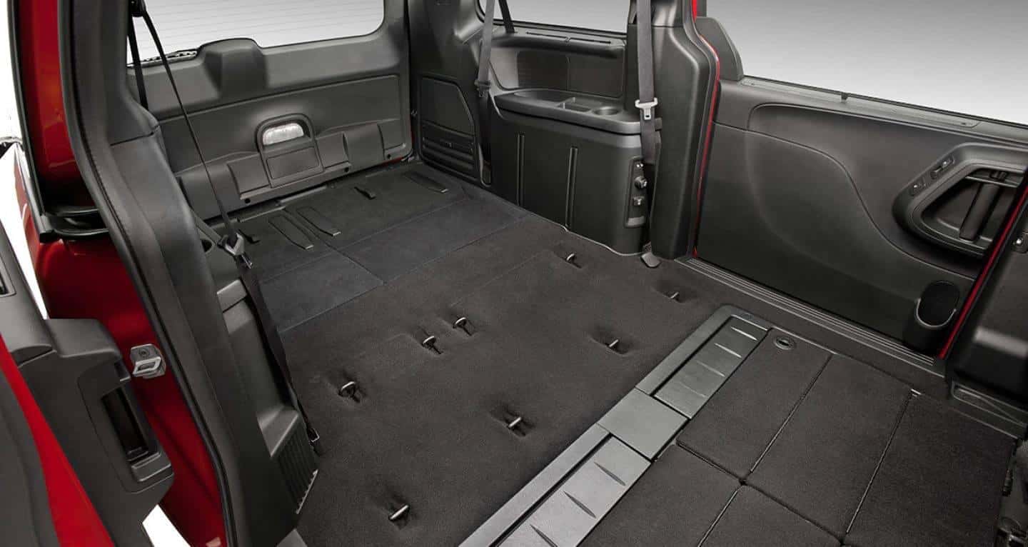 van with stow and go seats