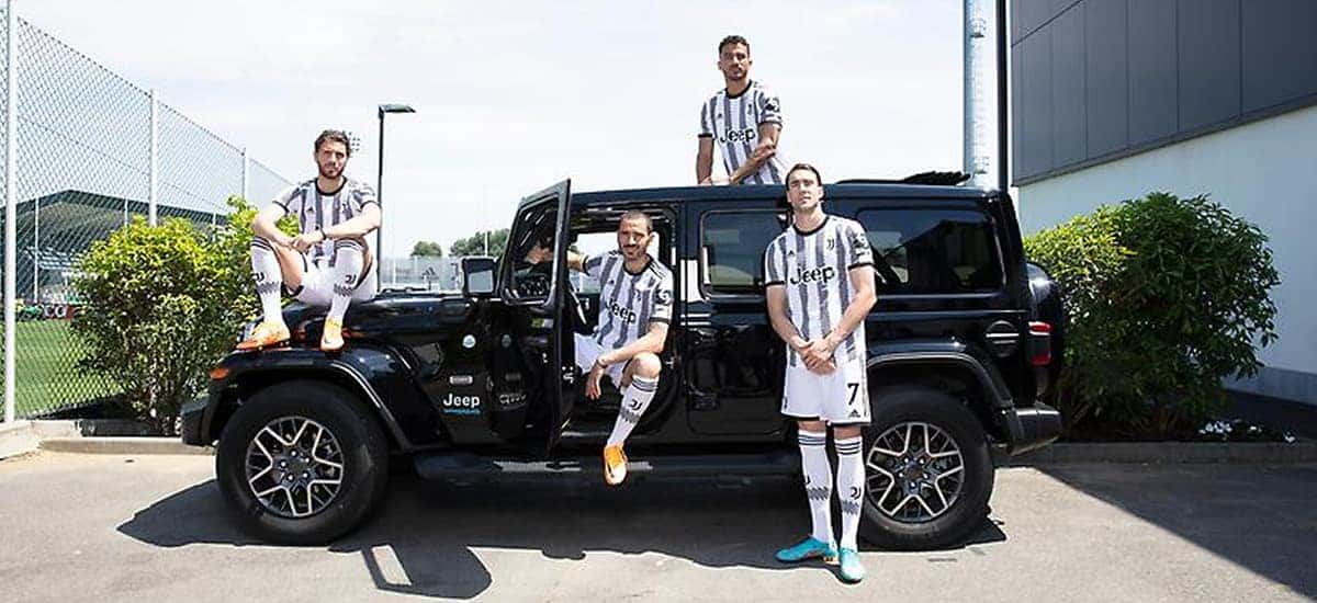 Juventus FC to debut special celebratory Jeep Avenger team shirt, Jeep