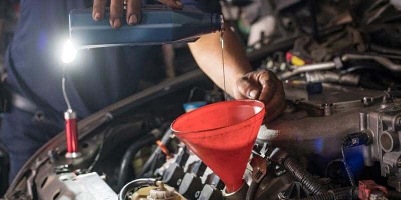 Getting an oil change