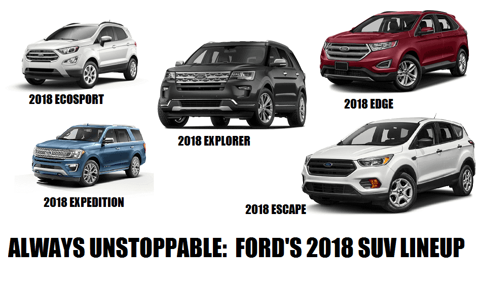 Ford Suv Comparison Chart