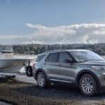 2020 Ford Explorer towing boat