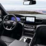Black interior 2021 Ford Explorer