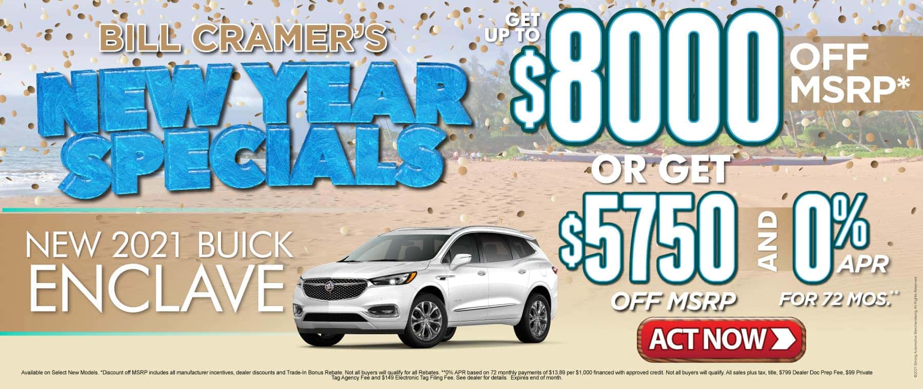 New 2021 Buick Enclave - Get up to $8000 off msrp - Act Now