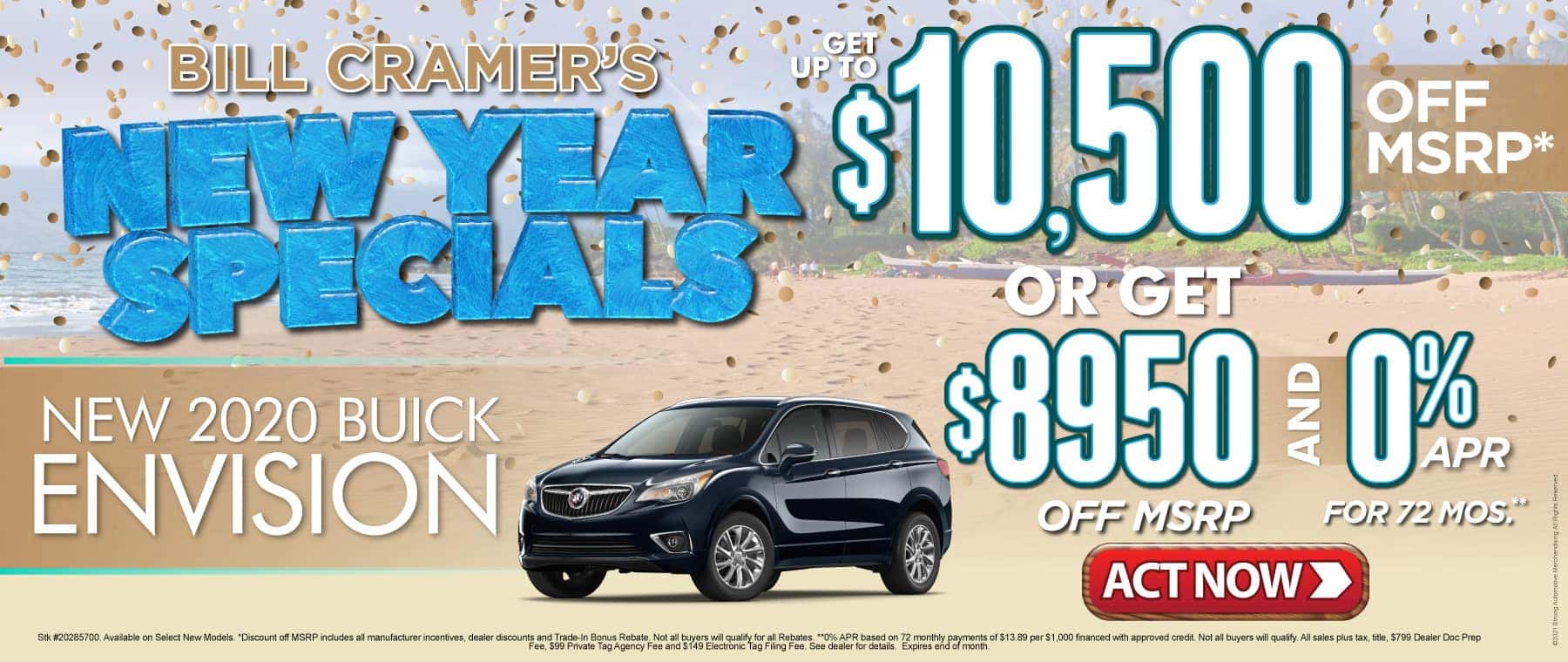 New 2020 Buick Envision - Get up to $10,500 off msrp - Act Now