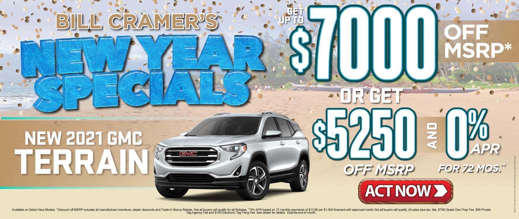 New 2021 GMC Terrain - Get up to $7000 off msrp - Act Now