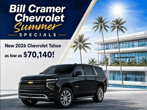 New 2026 Chevrolet Tahoe as low as $70,140