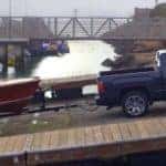 GMC Sierra 1500 towing a boat
