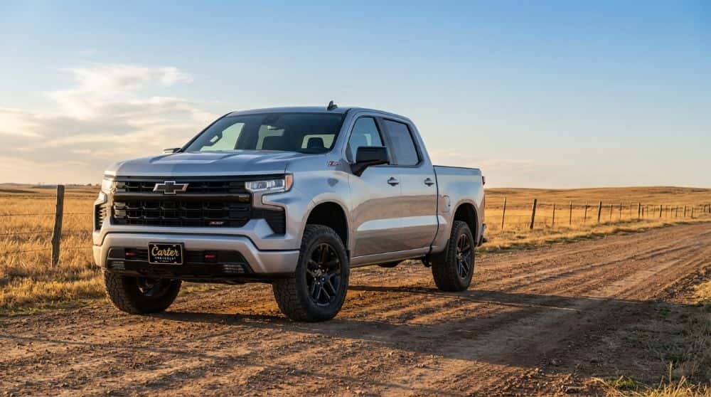 2026 Chevrolet Silverado 1500 on an Oklahoma road