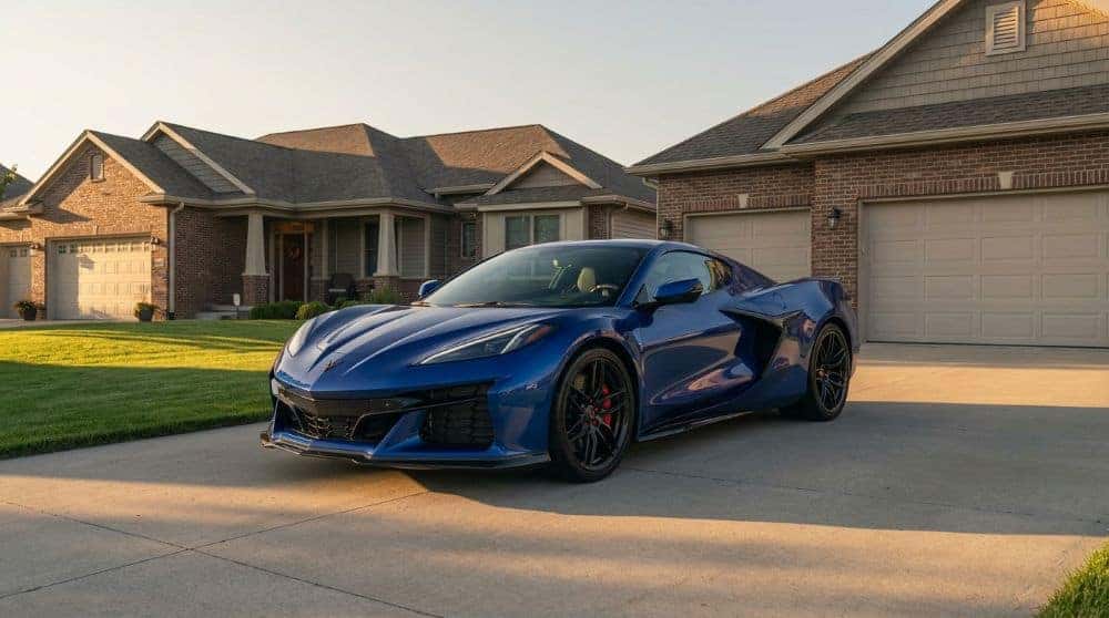 2027 Chevrolet Corvette delivered to a customer's Oklahoma driveway