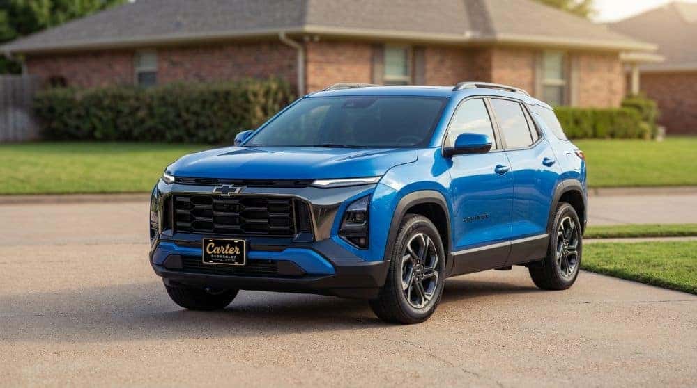 2027 Chevrolet Equinox LT parked in a suburban Oklahoma City driveway