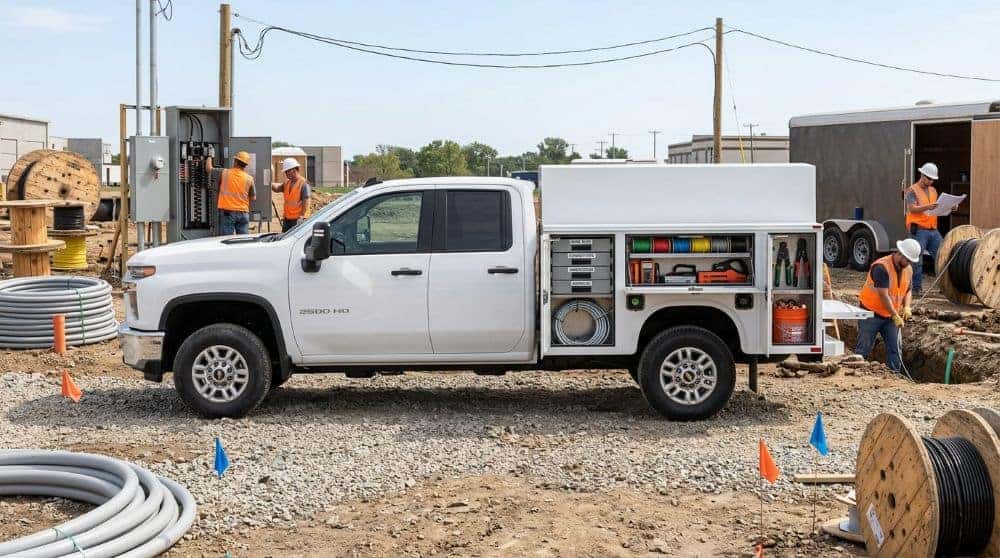 Chevrolet Silverado utility bed service body truck for sale near Oklahoma City at Carter Chevrolet