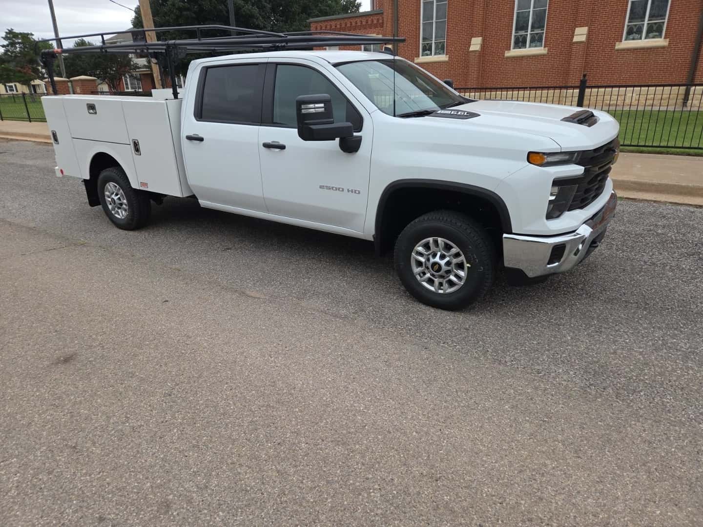 Chevrolet Silverado 2500HD with a Stahl service body, built by OEM Truck Equipment in Okarche, OK
