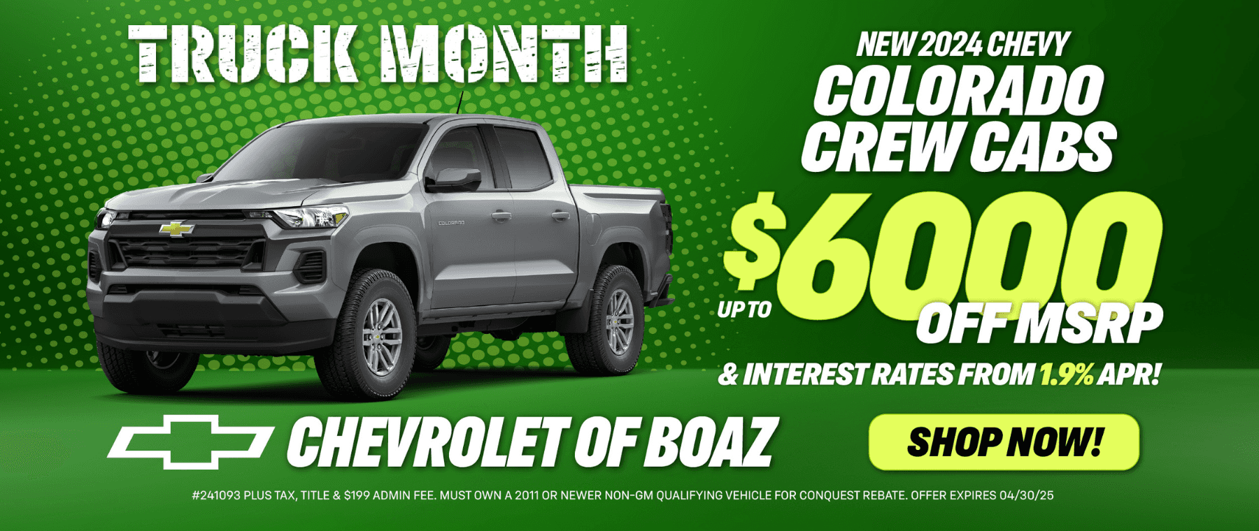 2025 Chevrolet Silverado up to $6,000 off of MSP