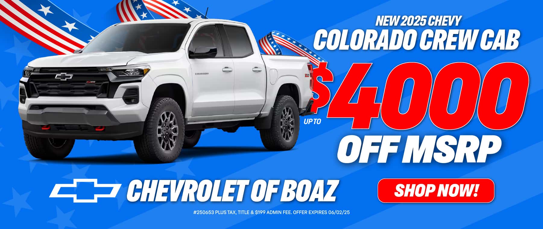 2025 Colorado up to $4000 Off MSRP