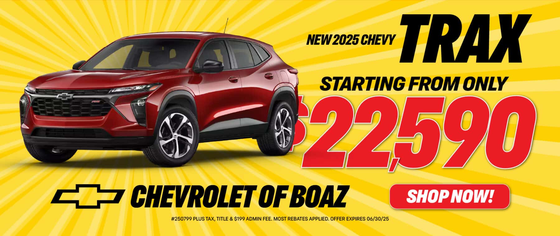 2025 Trax $22,590