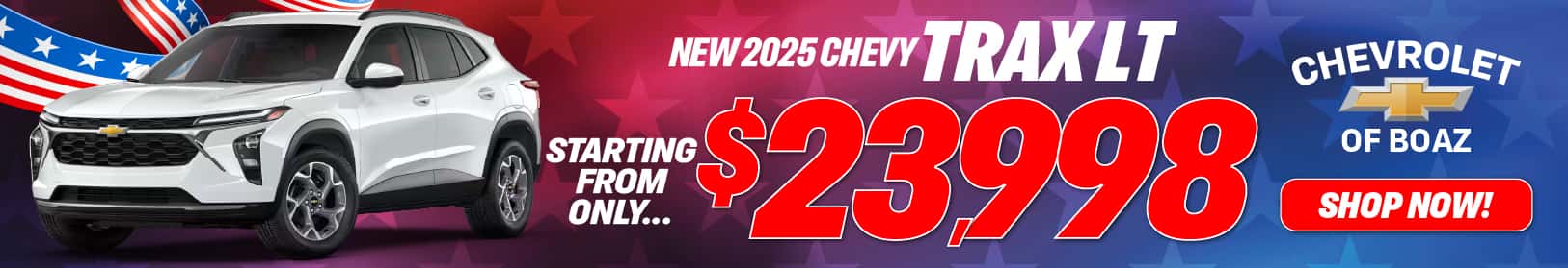 2025 Trax $23,998