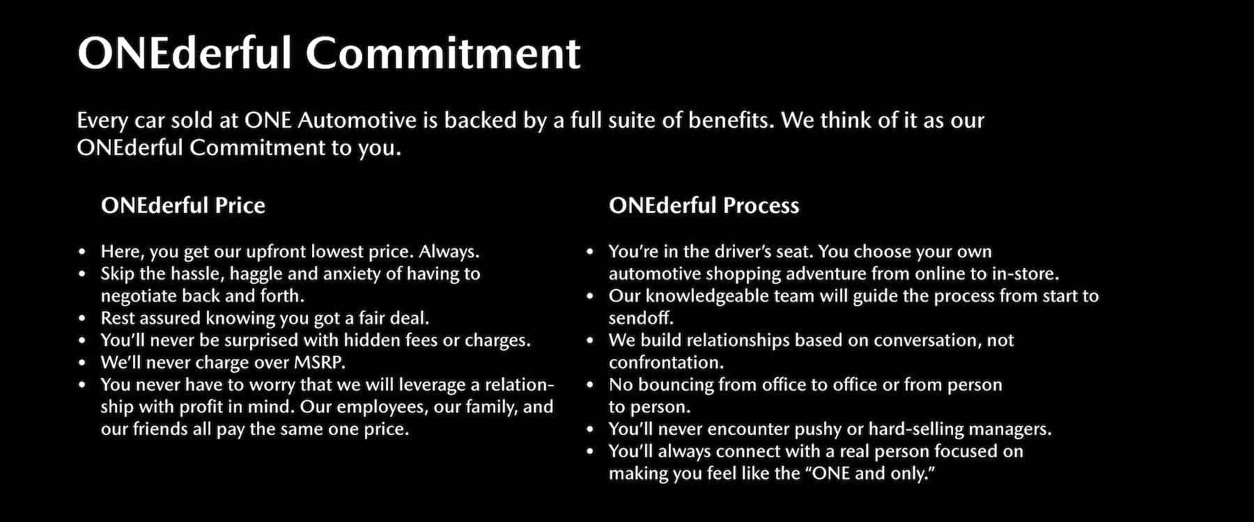 A ONEderful Experience, Found Only At Chippewa Valley Mazda