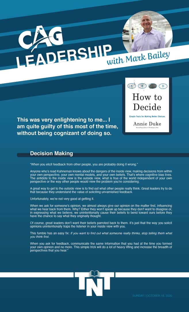Asking for Feedback - Mark Bailey