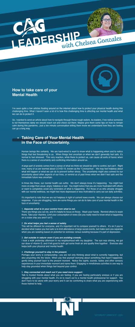 Mental Health - Chelsea Gonzales