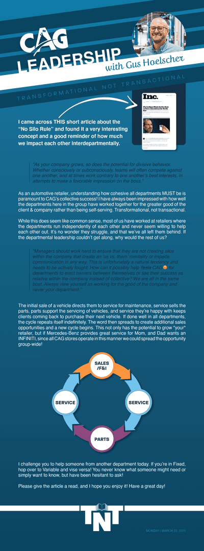 No Silo Rule Continental Automotive Group