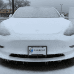 Icy Tesla Model 3