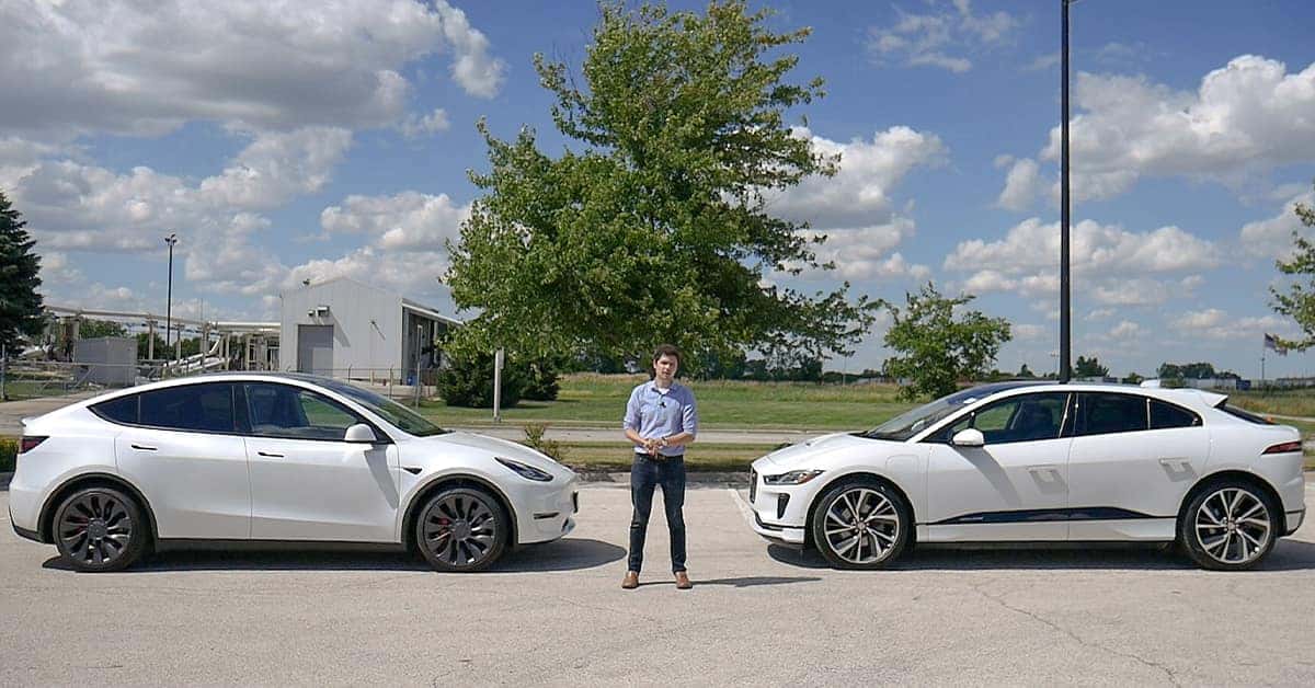 Tesla Model Y Performance Vs Jaguar I Pace Current Automotive