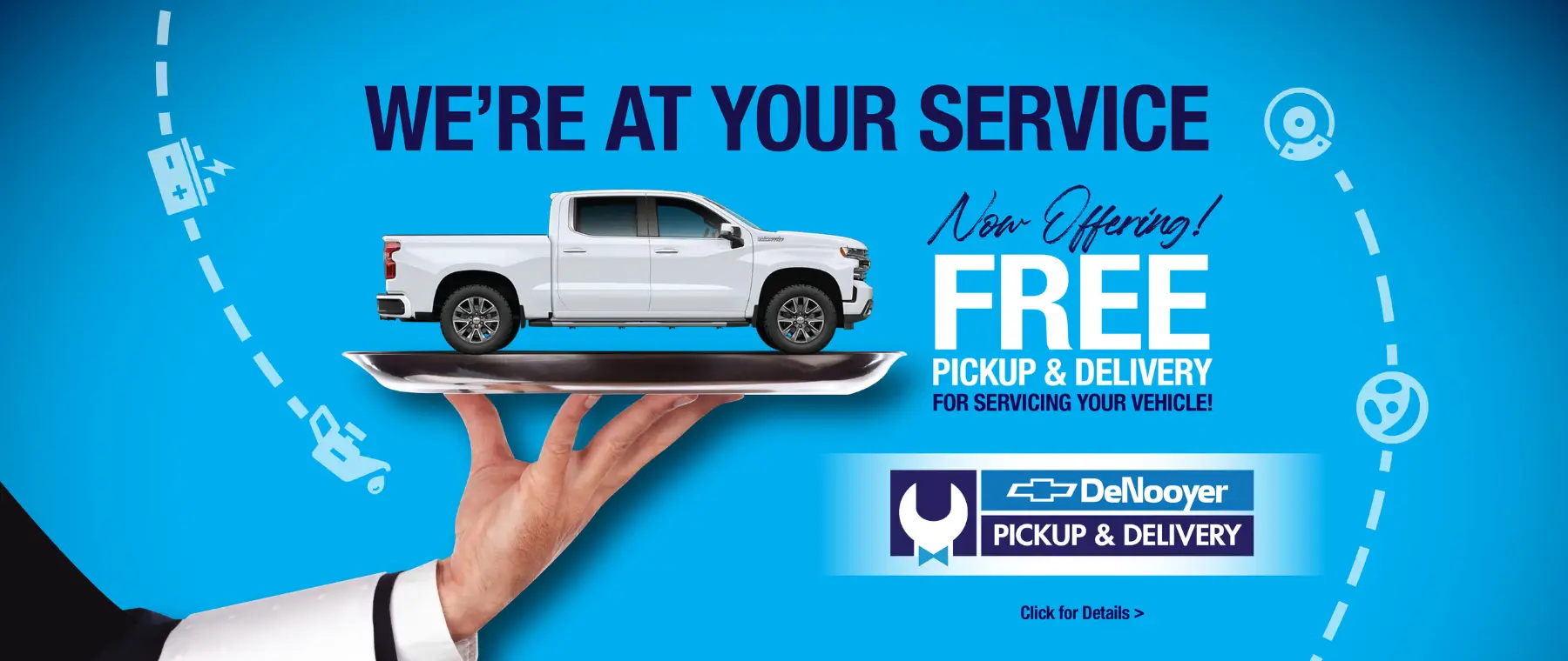 We're at your service in Kalamazoo, MI at DeNooyer Chevy