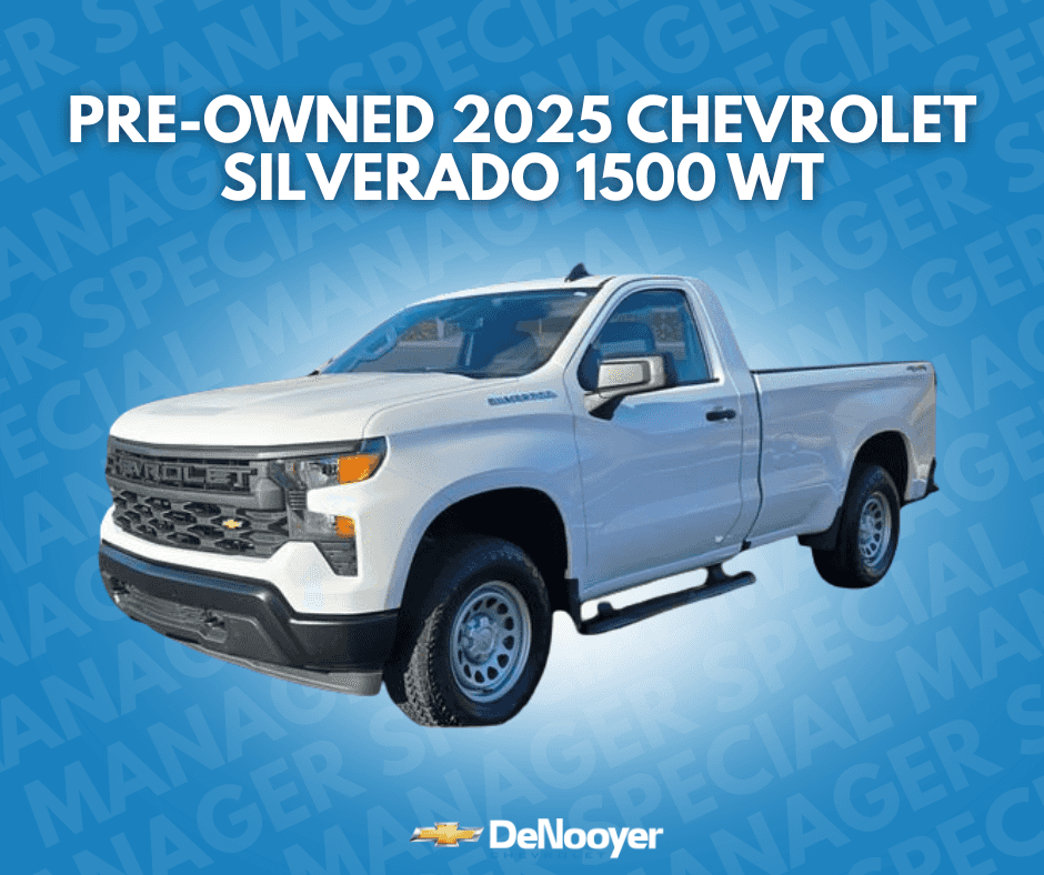 DeNooyer Certified Pre-Owned 2025 Chevrolet Silverado 1500 WT