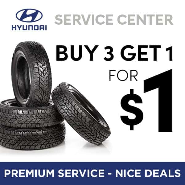 Buy 3 Tires, Get 1 for $1.00