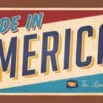 License Plate that says, "Made in America" and "land of the free"