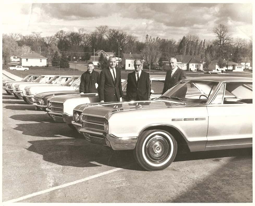 Bob Tone, Harold, Louie King, John Johnson 1965 Giving Driver's Ed Cars