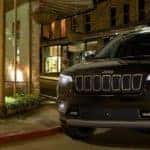 2020 Jeep Cherokee on a city street at night