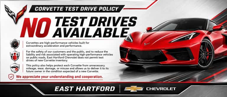 2027 Corvette Test Drive Policy
