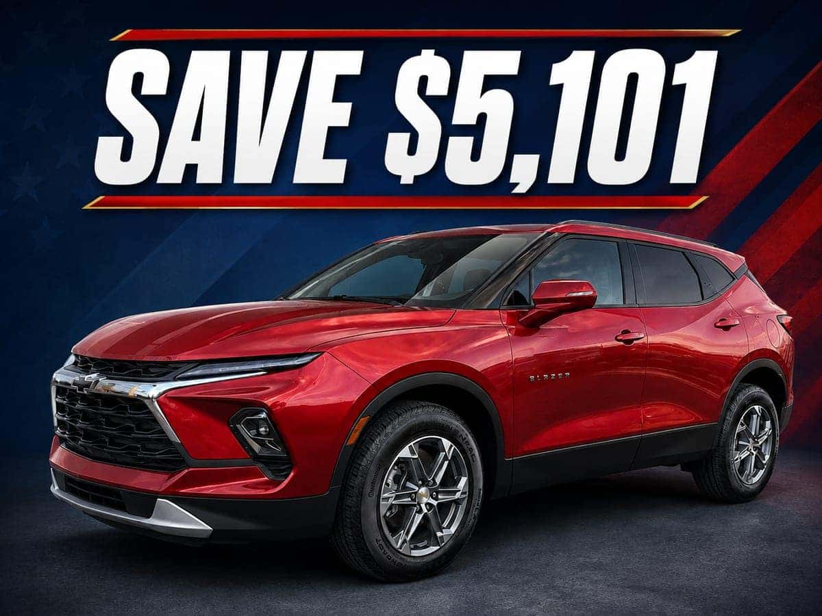 Red 2026 Chevrolet Blazer 2LT with Save $5,101 offer