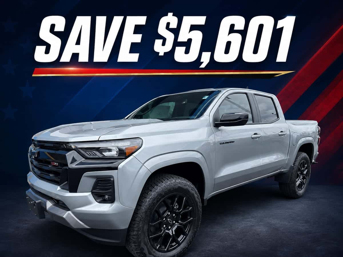 Silver 2026 Chevrolet Colorado Z71 with Save $5,601 offer