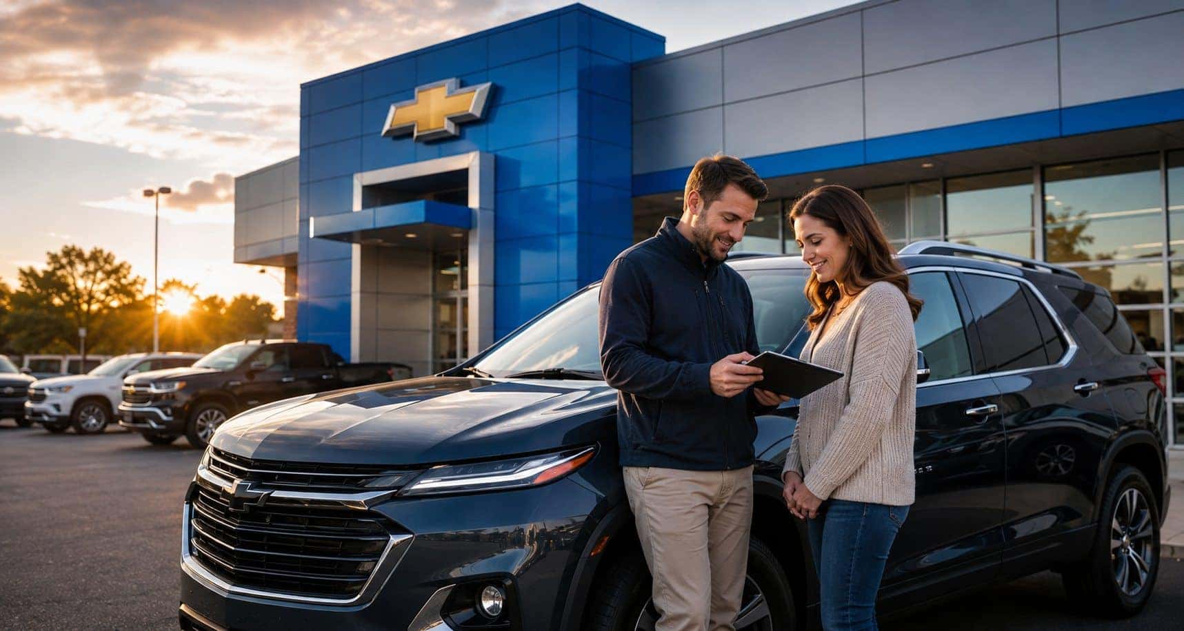 East Hartford Chevrolet auto financing specialist helping a customer