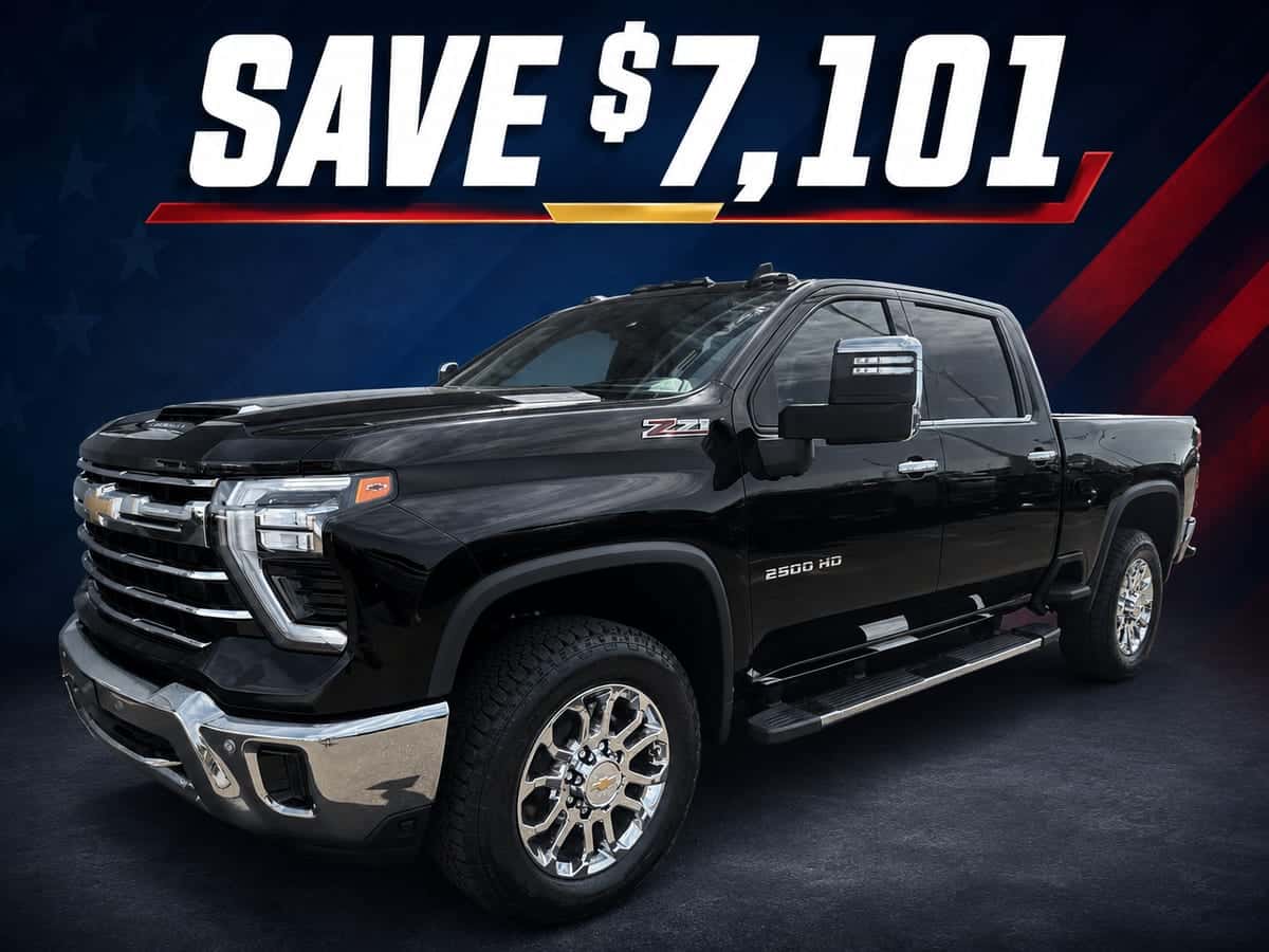 Black 2026 Chevrolet Silverado 2500 HD LTZ with Save $7,101 offer
